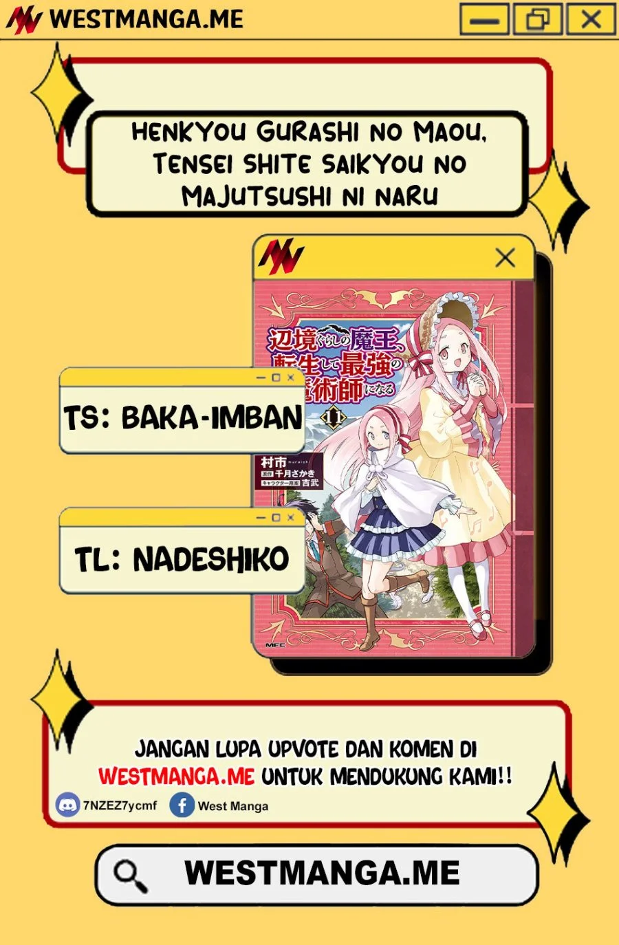 Manga Henkyou Gurashi no Maou, Tensei shite Saikyou no Majutsushi ni naru 〜Aisarenagara Nariagaru Moto Maō wa, Ningen o Shiritai〜 Chapter 48 gambar nomor 2