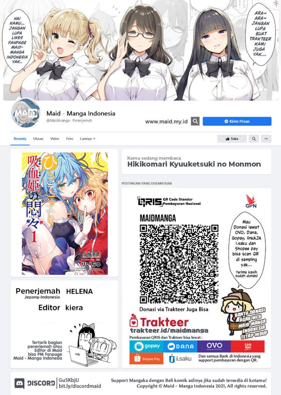 Baca Manga Hikikomari Kyuuketsuki no Monmon Chapter 14 Gambar 2