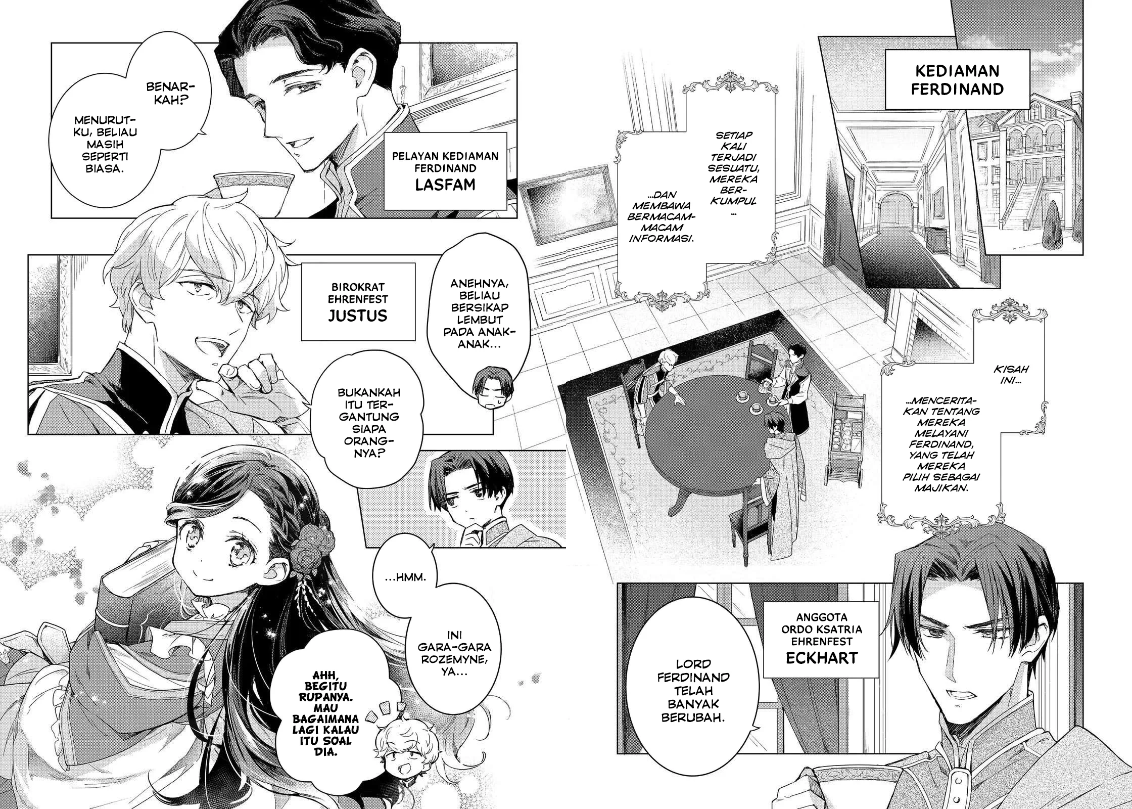 Manga Honzuki no Gekokujou Ferdinand no Yakata ni Te Chapter 1 gambar 2