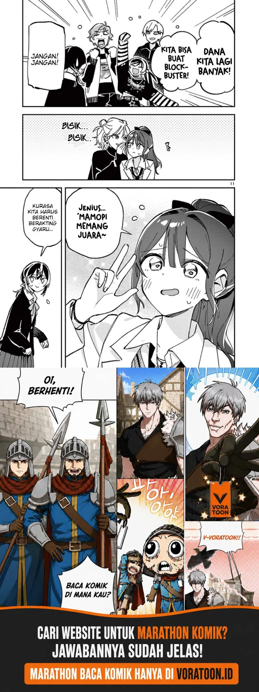 Houkago- Bokura wa Uchuu ni Madou Chapter 60 Gambar 9
