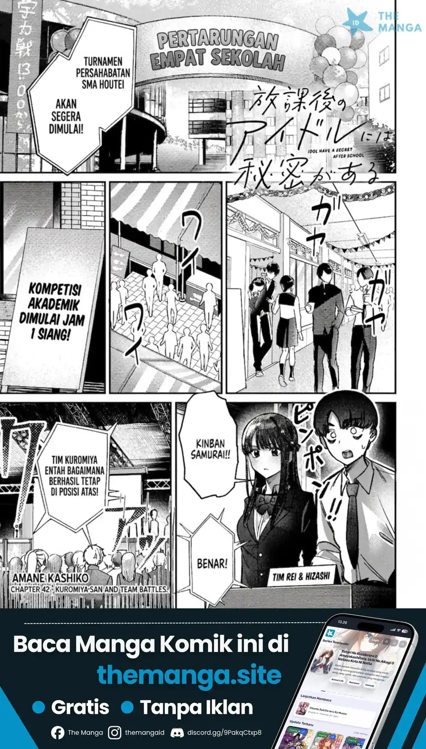 Manga Houkago no Idol ni wa Himitsu ga aru Chapter 42 gambar 2