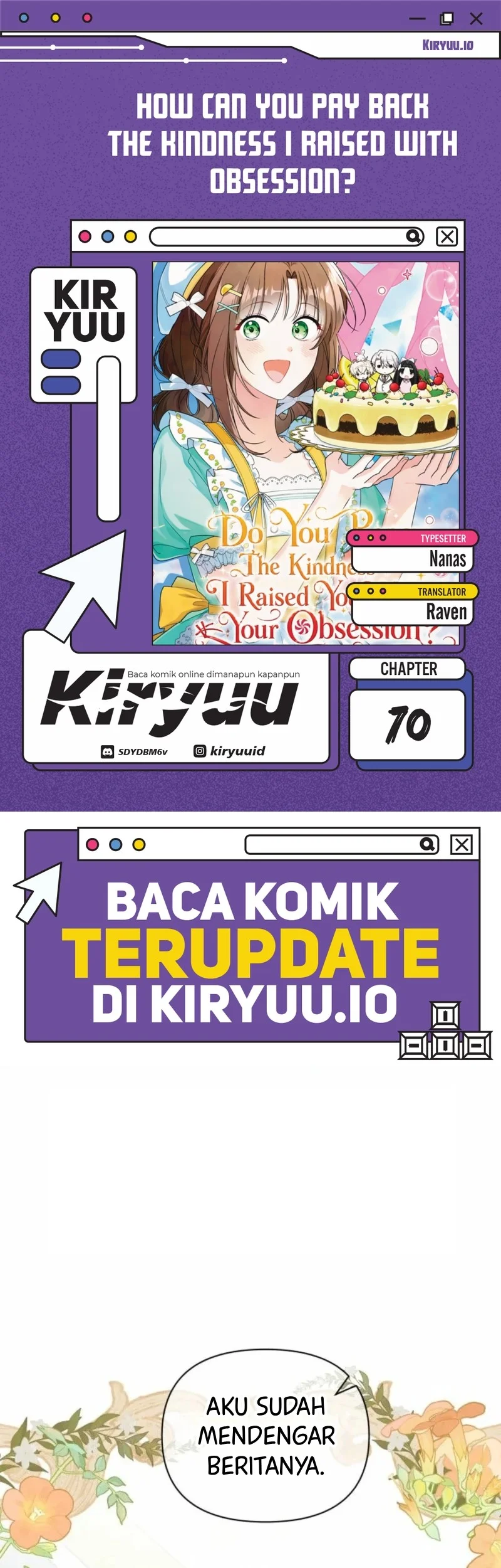 Komik How Can You Pay Back The Kindness I Raised With Obsession? Chapter 70 gambar 1