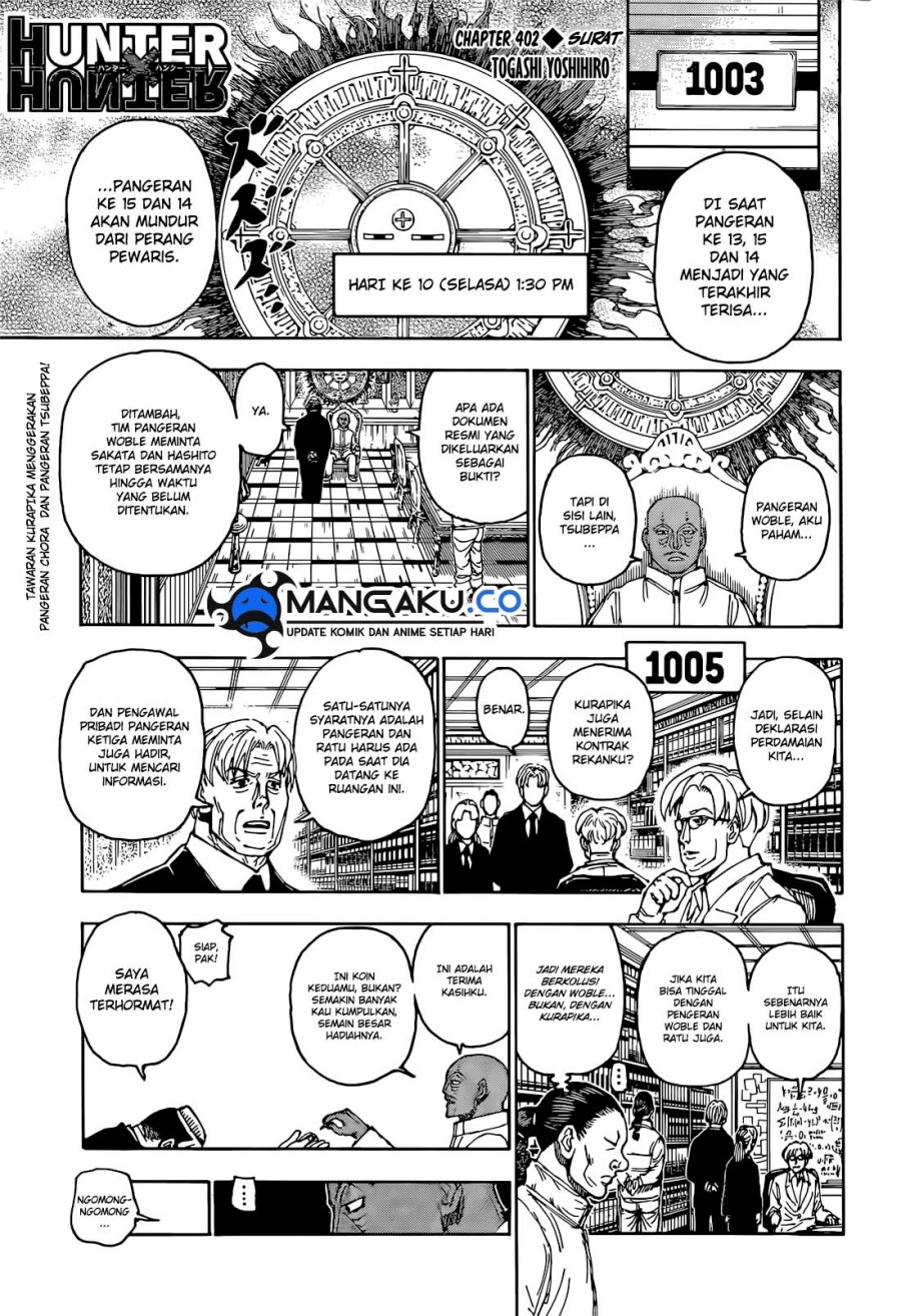 Baca Manga Hunter x Hunter Chapter 402 Gambar 2