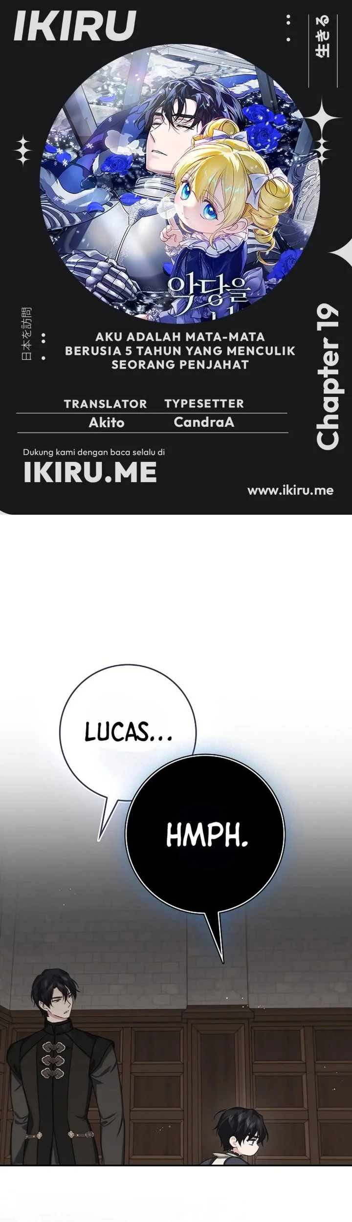 Komik I Am the 5-Year-Old Spy Who Kidnapped the Villain Chapter 19 gambar 1