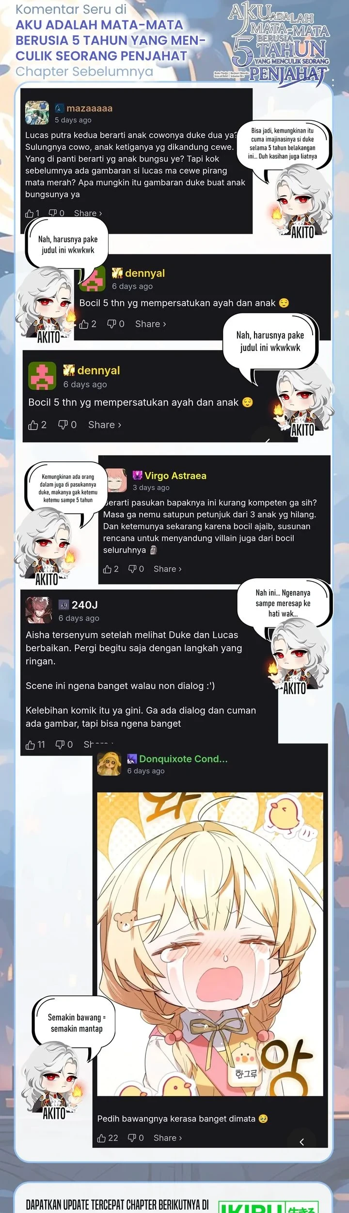 I Am the 5-Year-Old Spy Who Kidnapped the Villain Chapter 25 Gambar 89