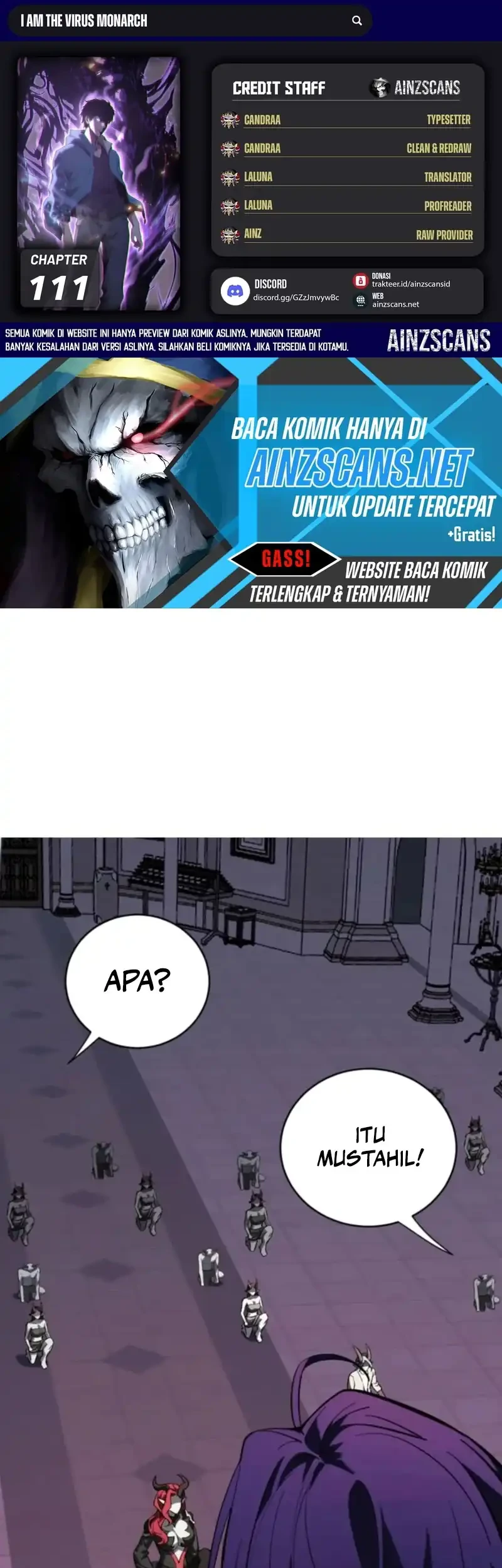 I Am the Virus Monarch Chapter 111 halaman 2