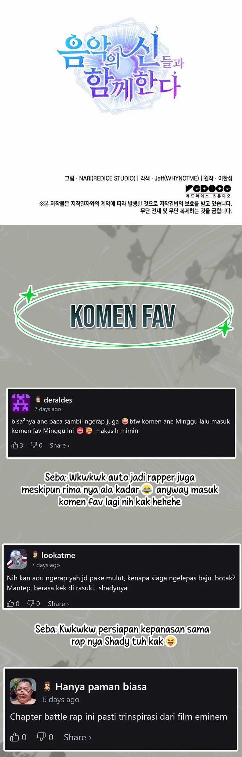 I Am With the Music Immortals Chapter 83 Gambar 91