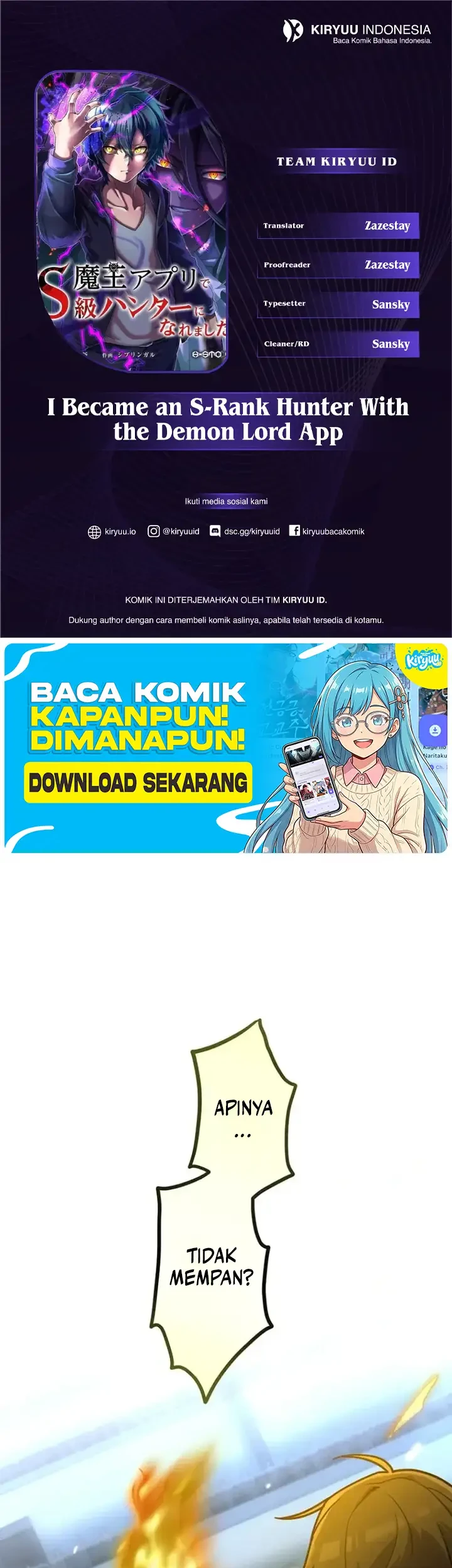 Komik I Became an S-Rank Hunter With the Demon Lord App Chapter 114 gambar 1