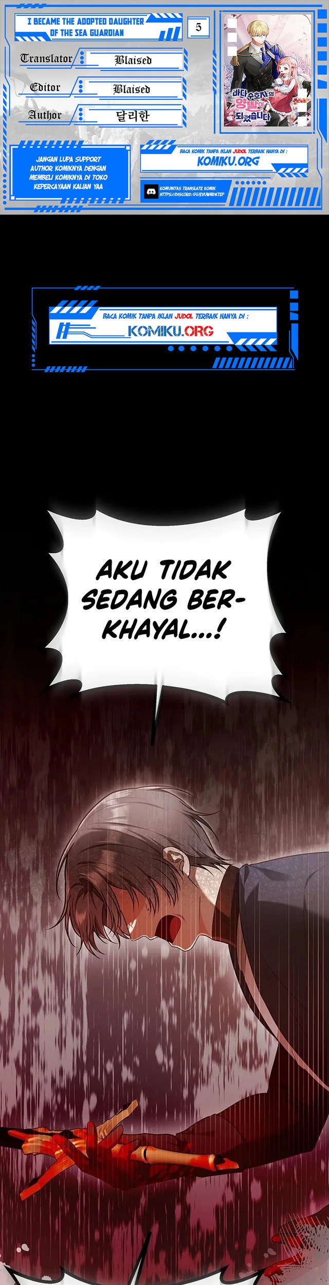 Baca Komik I Became the Adopted Daughter of the Sea Guardian Chapter 5 Gambar 1