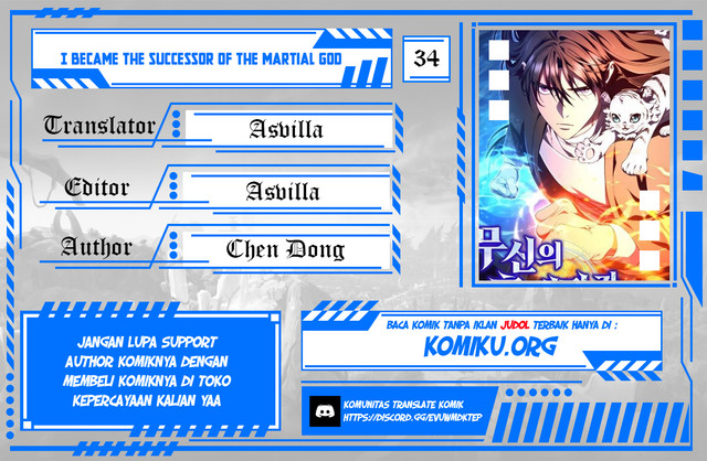 Baca Komik I Became the Successor of the Martial God Chapter 34 Gambar 1
