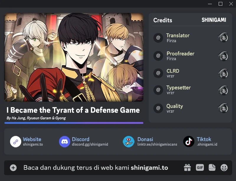 Komik I Became the Tyrant of a Defense Game Chapter 187 gambar 1