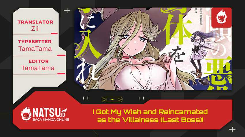 Baca Komik I Got My Wish and Reincarnated as the Villainess (Last Boss)! Chapter 2 Gambar 1