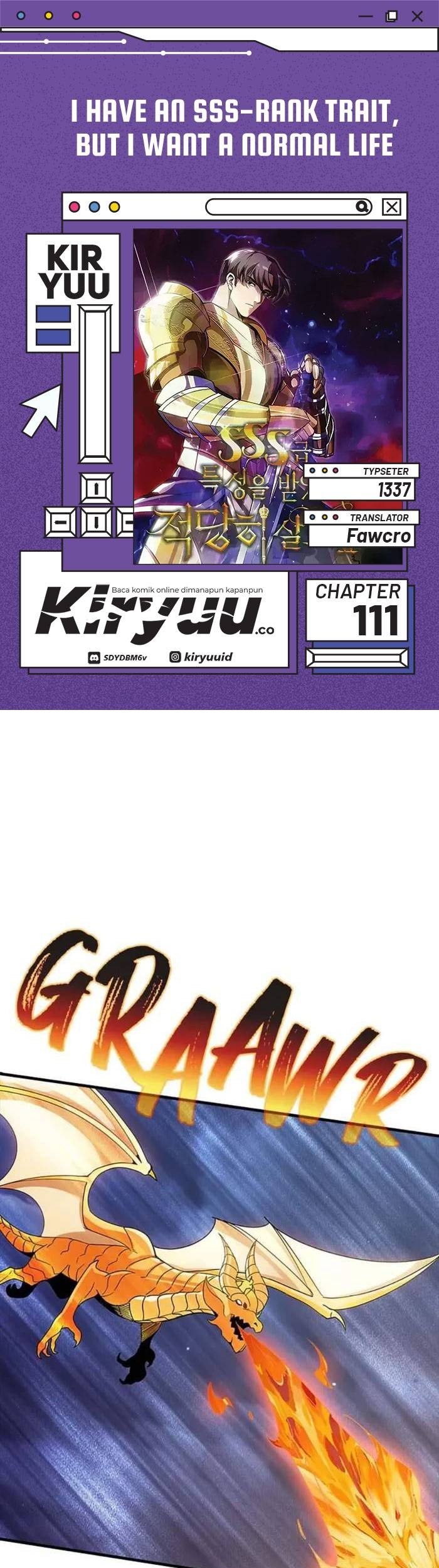 Baca Komik I have an SSS-rank Trait, but I want a Normal Life Chapter 111 Gambar 1