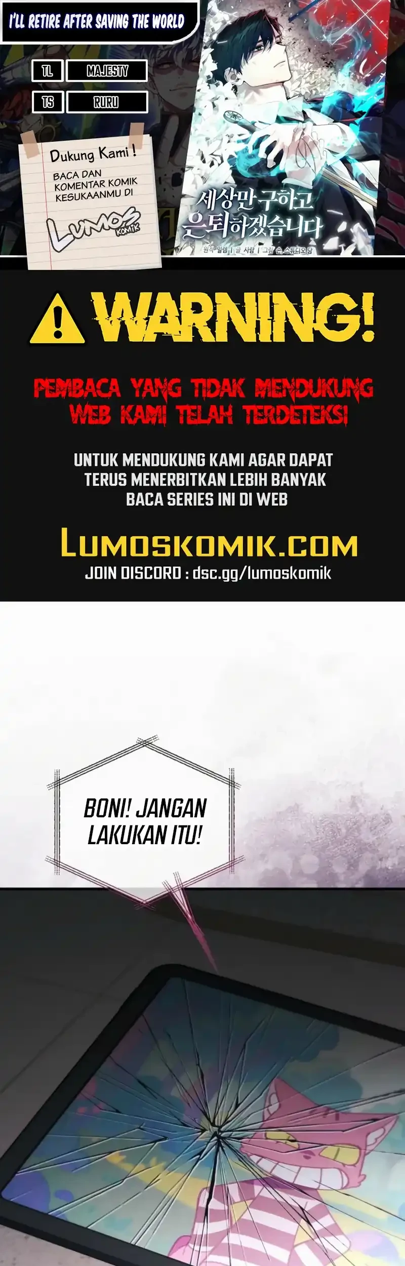 Komik I’ll Retire After Saving the World Chapter 74 gambar nomor 1