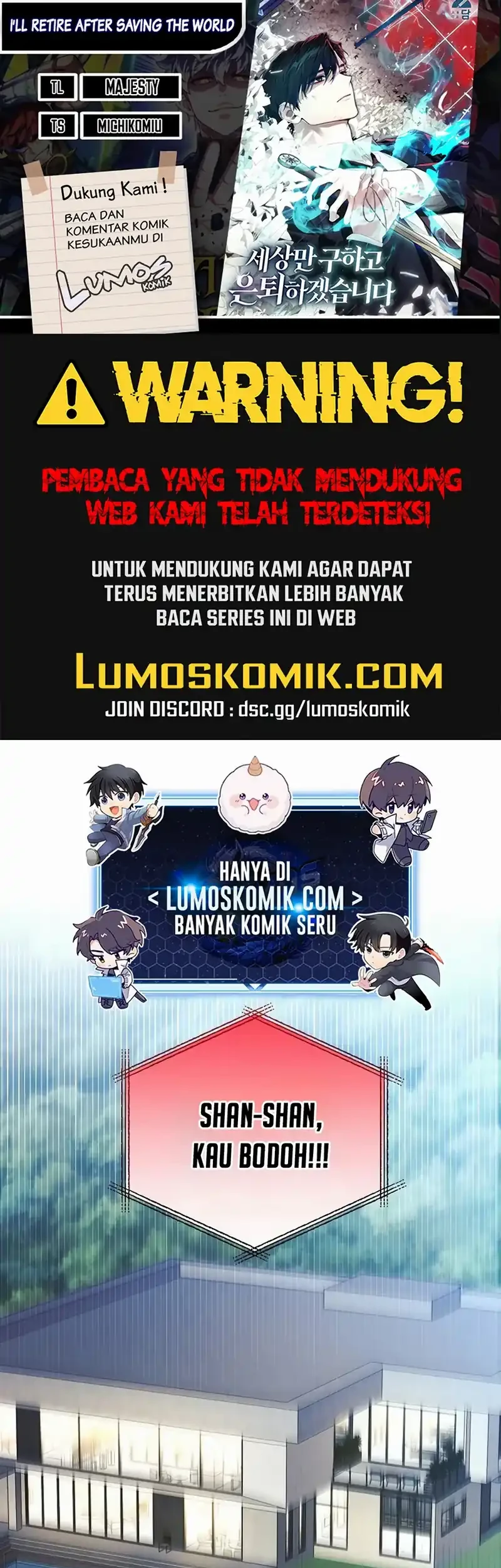 Komik I’ll Retire After Saving the World Chapter 77 gambar nomor 1