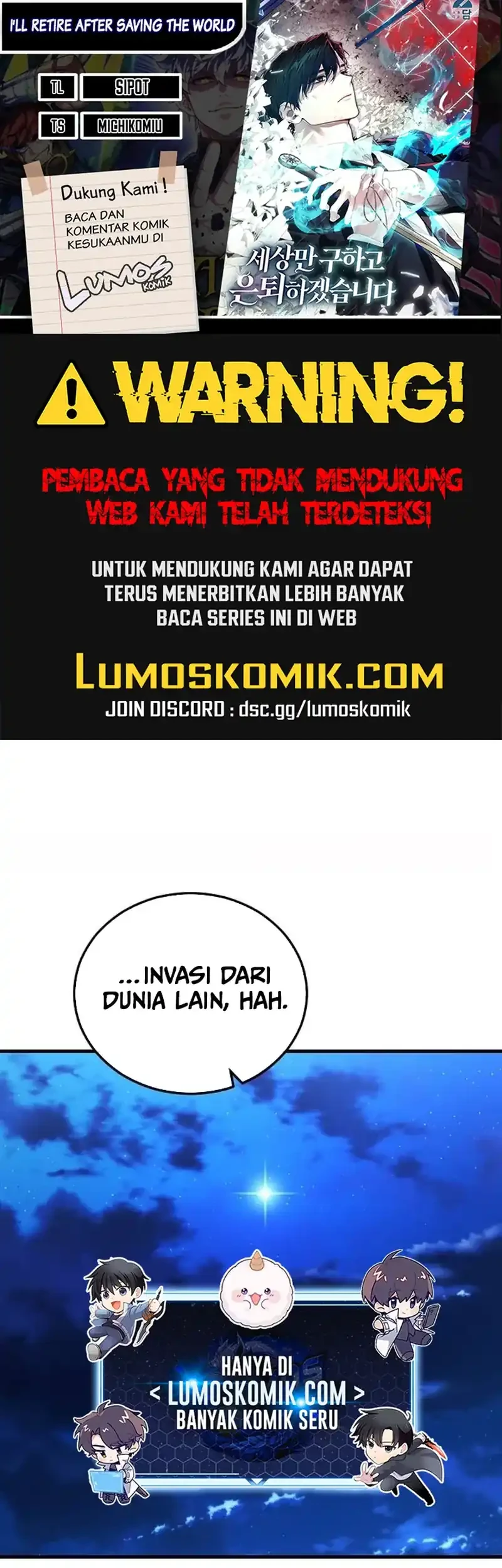 Komik I’ll Retire After Saving the World Chapter 88 gambar 1