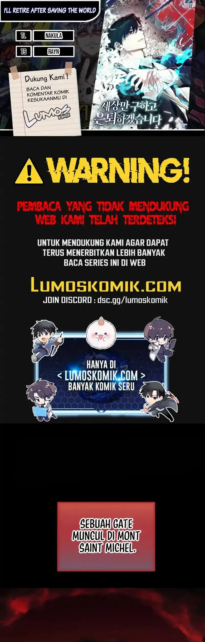 Komik I’ll Retire After Saving the World Chapter 89 gambar 1