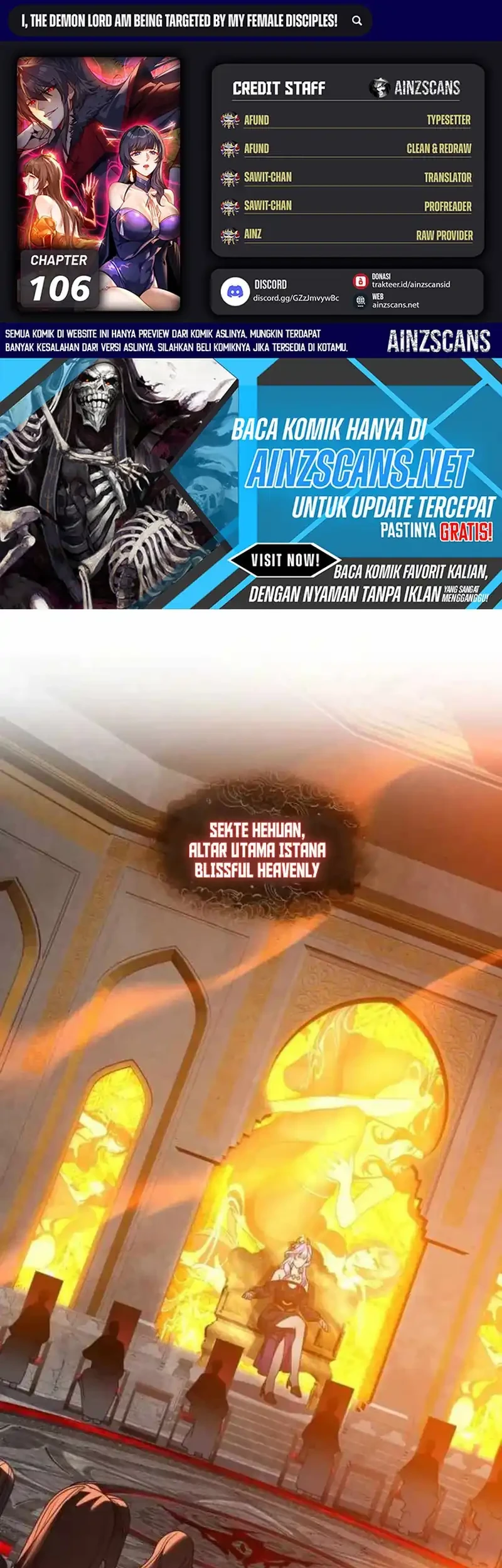 Komik I Love the Demon Lord So Much That Even My Female Disciples Want to Kill Me Chapter 106 gambar 1