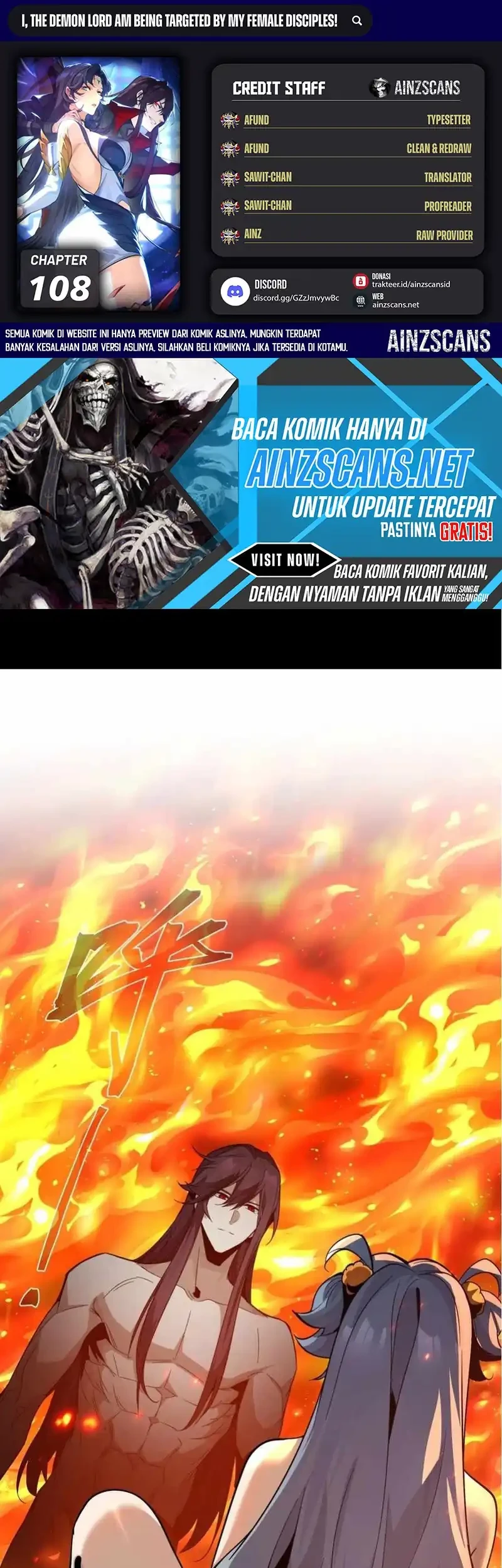 Komik I Love the Demon Lord So Much That Even My Female Disciples Want to Kill Me Chapter 108 gambar 1