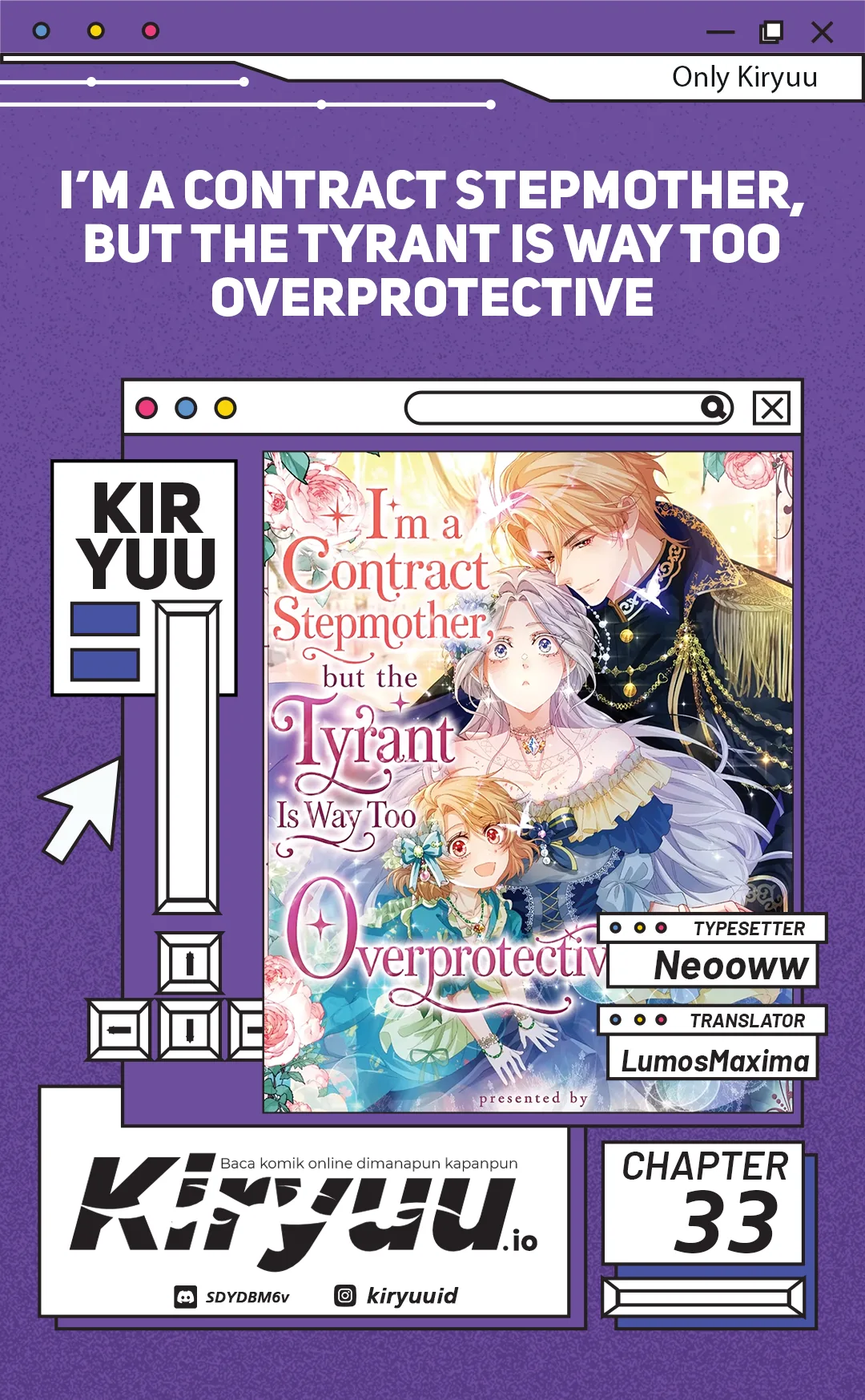 Komik I’m a Contract Stepmother, but the Tyrant Is Way Too Overprotective Chapter 33 gambar 1