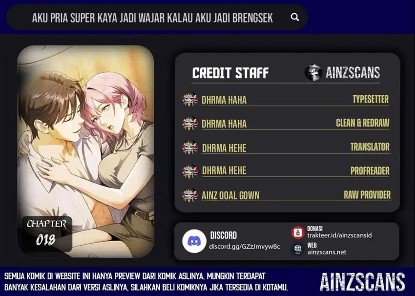 Komik I’m a Super Rich Guy, So It’s Reasonable For Me to Be a Scumbag Chapter 18 gambar 1