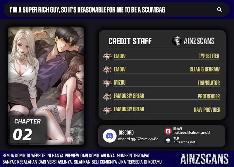Komik I’m a Super Rich Guy, So It’s Reasonable For Me to Be a Scumbag Chapter 2 gambar 1
