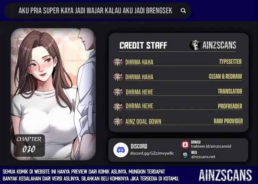 Komik I’m a Super Rich Guy, So It’s Reasonable For Me to Be a Scumbag Chapter 20 gambar 1