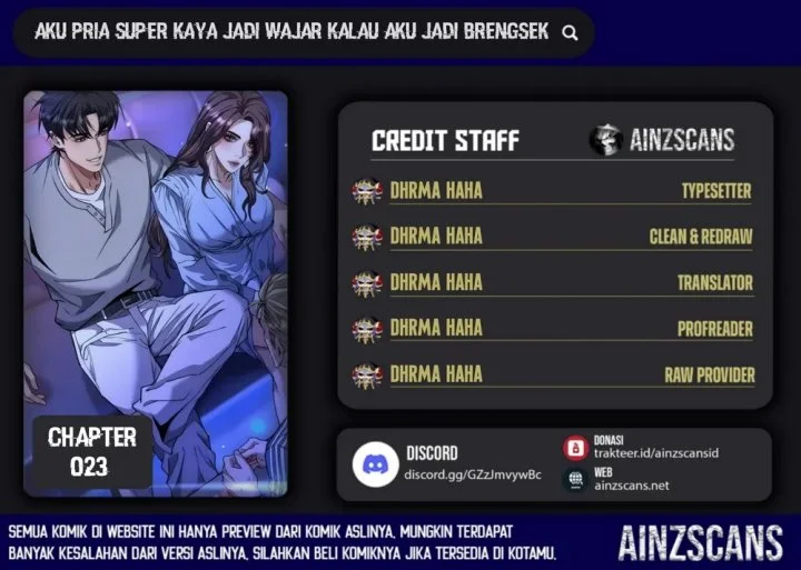 Komik I’m a Super Rich Guy, So It’s Reasonable For Me to Be a Scumbag Chapter 23 gambar 1
