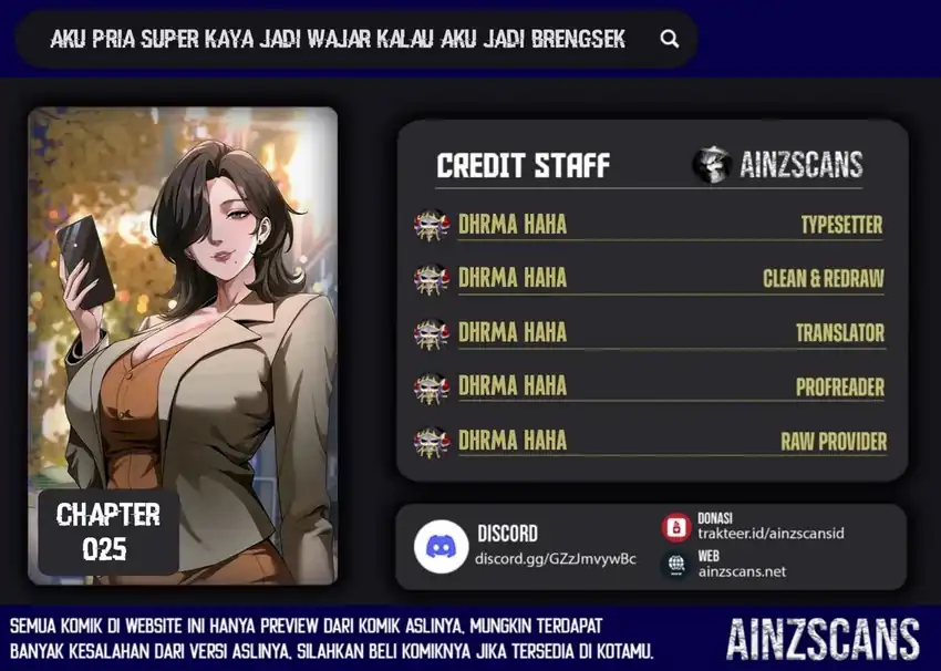 Komik I’m a Super Rich Guy, So It’s Reasonable For Me to Be a Scumbag Chapter 25 gambar 1