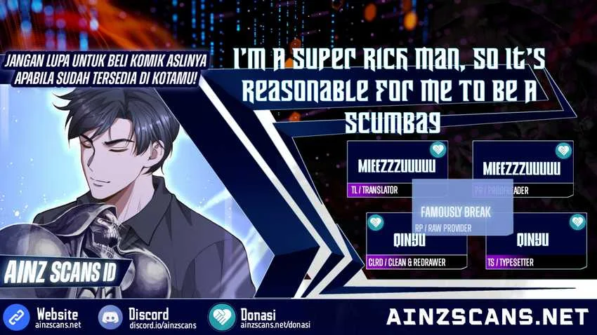 Komik I’m a Super Rich Guy, So It’s Reasonable For Me to Be a Scumbag Chapter 4 gambar 1