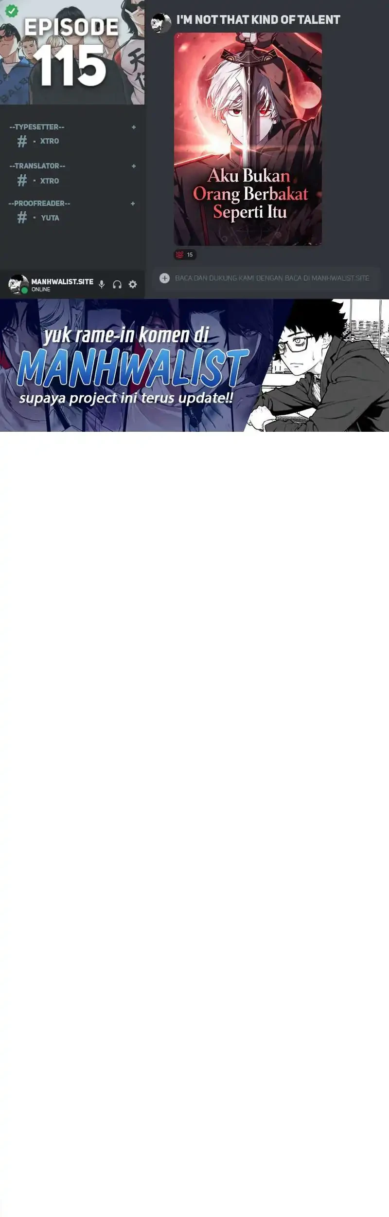 Komik I’m Not That Kind of Talent Chapter 115 gambar 1