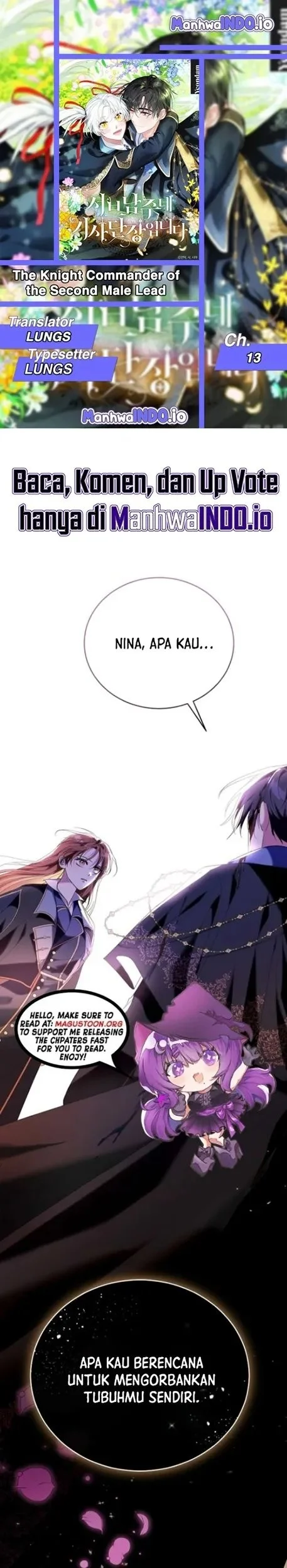 Komik I’m the Commander of the Second Male Lead’s Knights Chapter 13 gambar 1