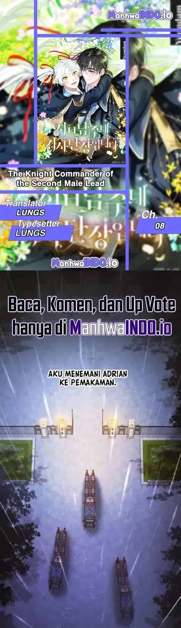 Komik I’m the Commander of the Second Male Lead’s Knights Chapter 8 gambar 1