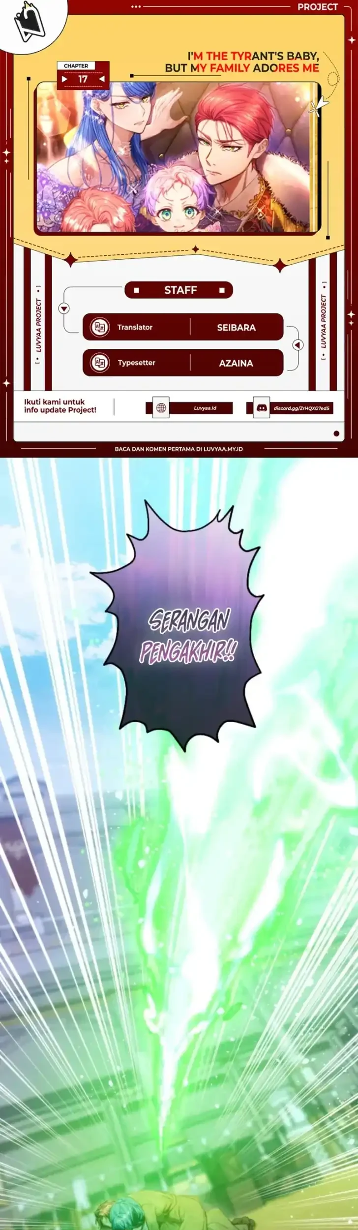 Komik I’m the Tyrant’s Baby, But My Family Adores Me Chapter 17 gambar 1