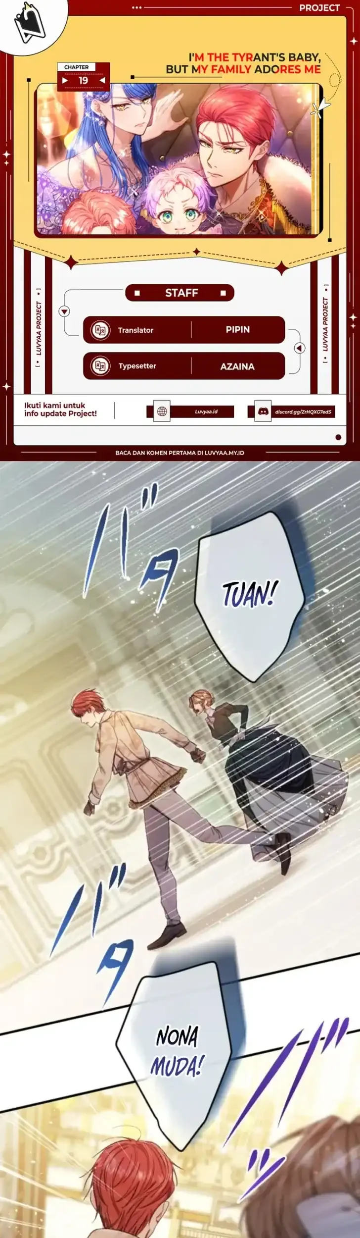 Komik I’m the Tyrant’s Baby, But My Family Adores Me Chapter 19 gambar 1