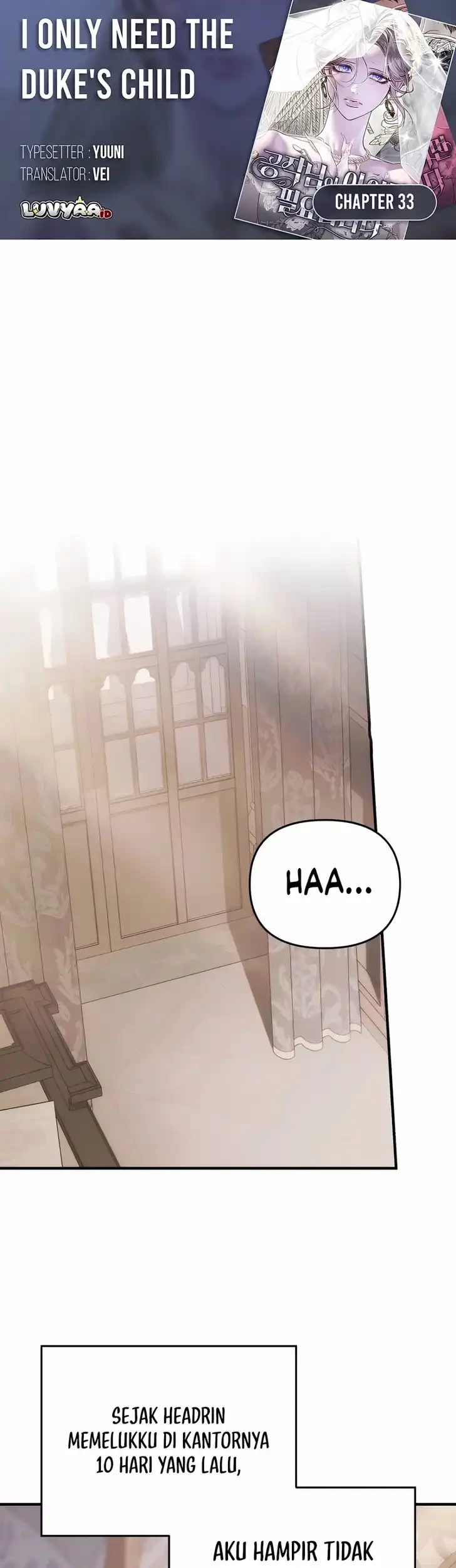 Komik I Only Need the Duke’s Child Chapter 33 gambar 1