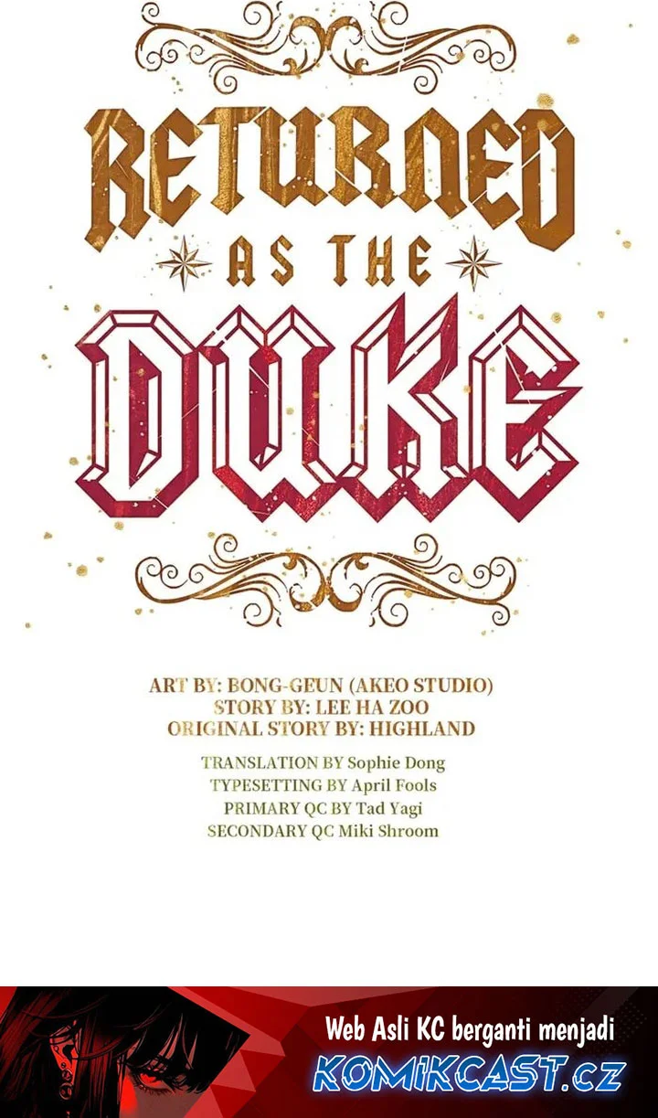 I Regressed As The Duke  (Returned as the Duke) Chapter 102 Gambar 79