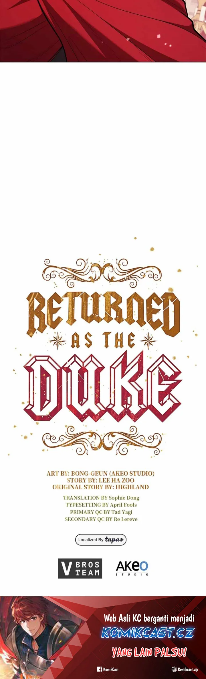 I Regressed As The Duke  (Returned as the Duke) Chapter 110 Gambar 67