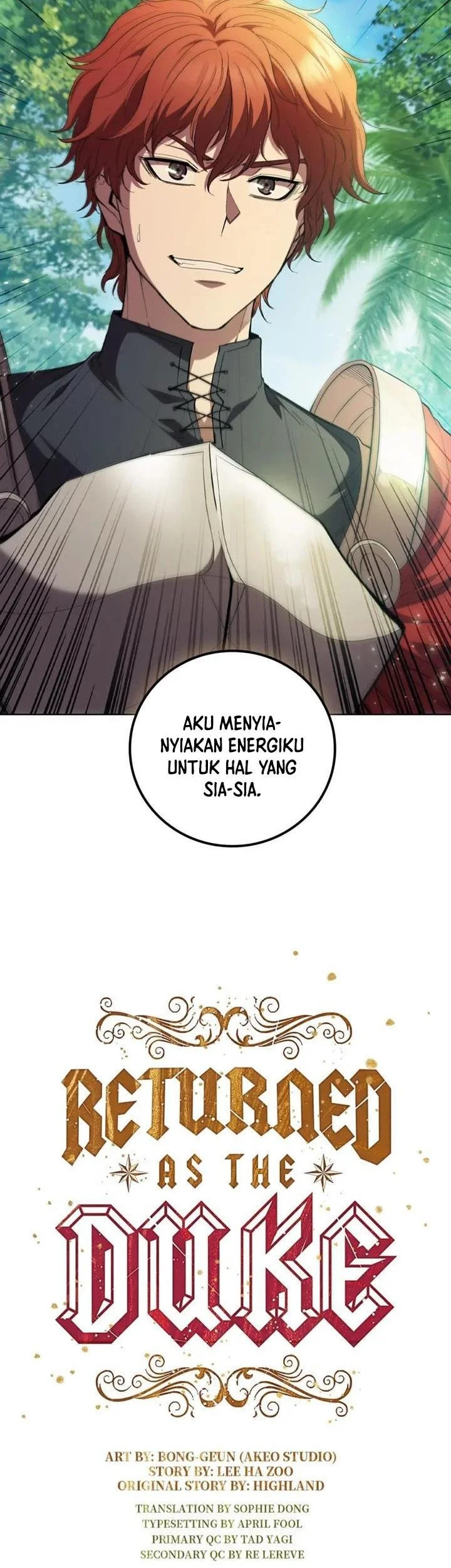 I Regressed As The Duke  (Returned as the Duke) Chapter 77 Gambar 70