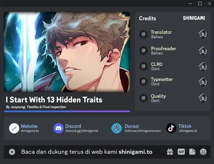 Komik I Start With 13 Hidden Traits Chapter 3 gambar nomor 1