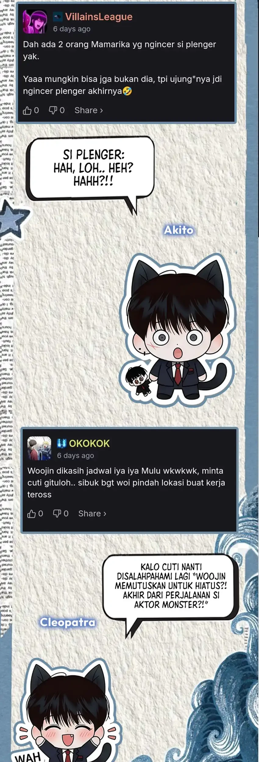 I Was Immediately Mistaken for a Monster Genius Actor Chapter 101 Gambar 86
