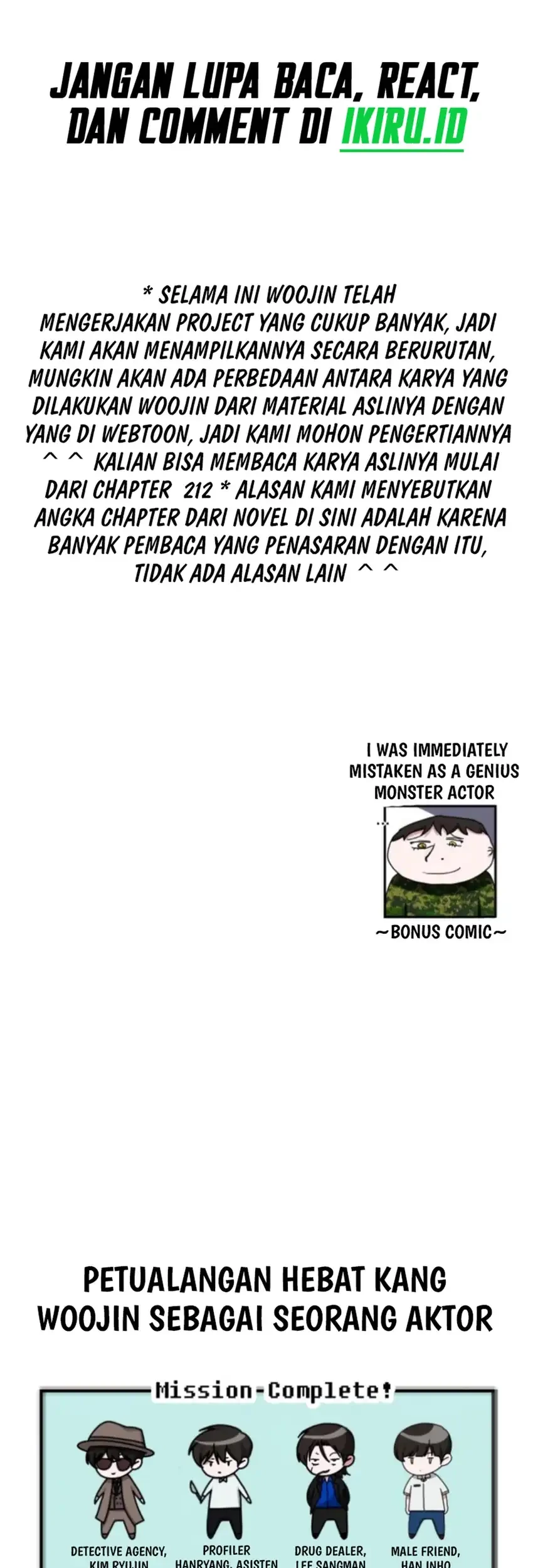 I Was Immediately Mistaken for a Monster Genius Actor Chapter 82 Gambar 65