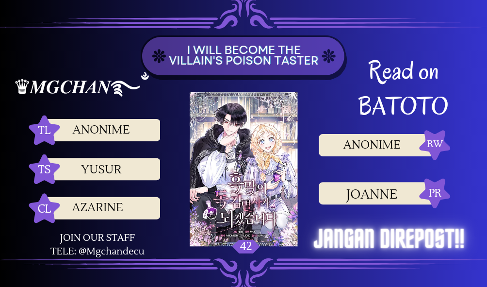 Baca Komik I Will Become the Villain’s Poison Taster Chapter 42 Gambar 1