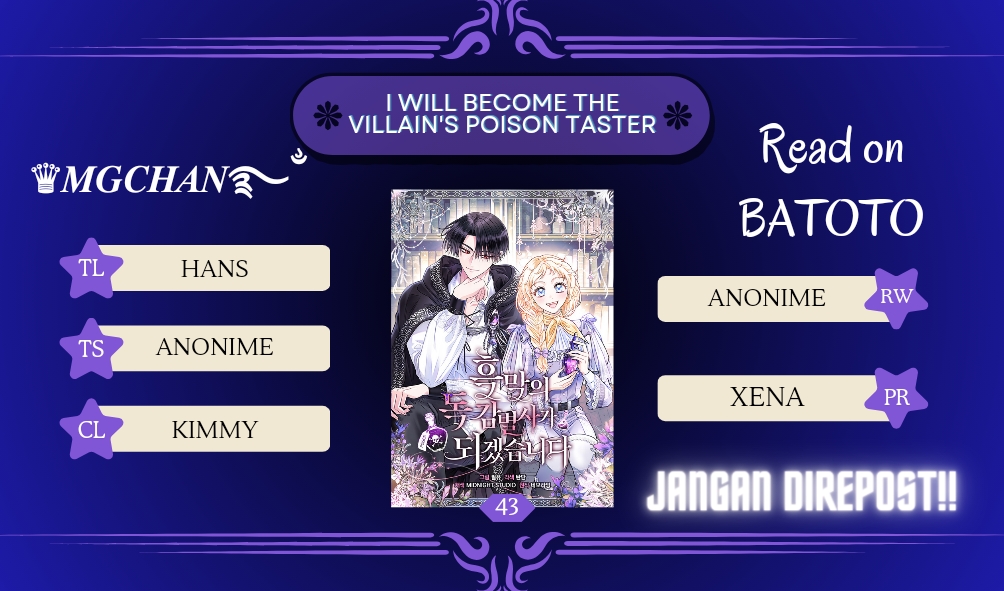 Baca Komik I Will Become the Villain’s Poison Taster Chapter 43 Gambar 1