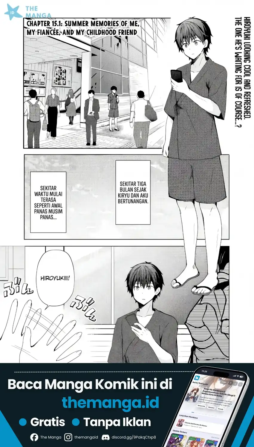 Iinazuke ga Dekita to Omottara, Sono Iinazuke ga Gakkou de Yuumei na “Akuyaku Reijou” Dattan dakedo, Dou Sureba Ii? Chapter 15 halaman 3