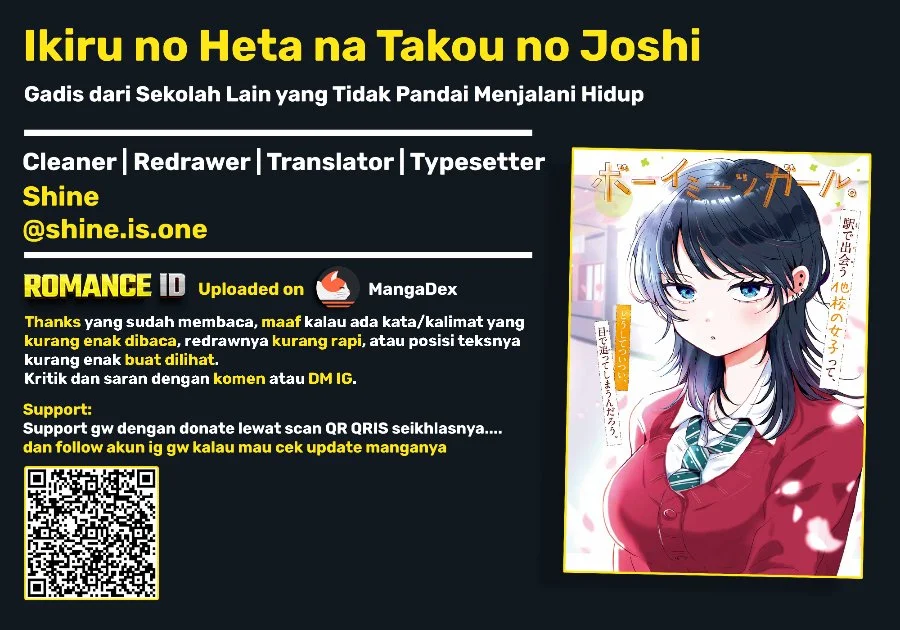 Ikiru no Hetana Tako no Joshi Chapter 3 Gambar 19