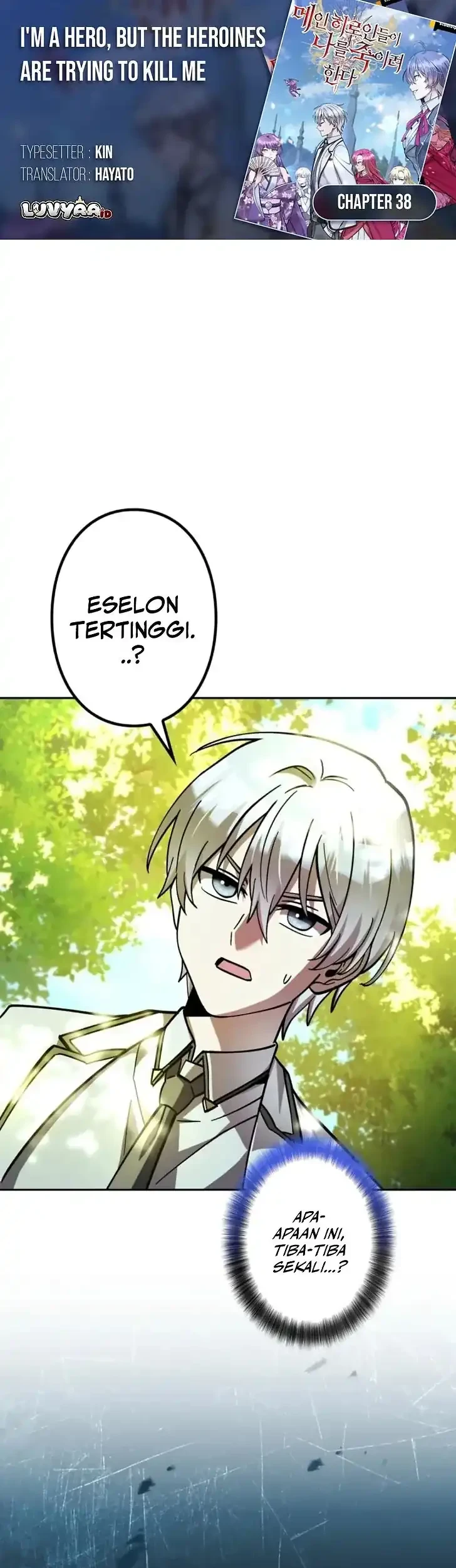 Komik Im the Hero but the Main Heroines Are Trying to Kill Me Chapter 38 gambar 1