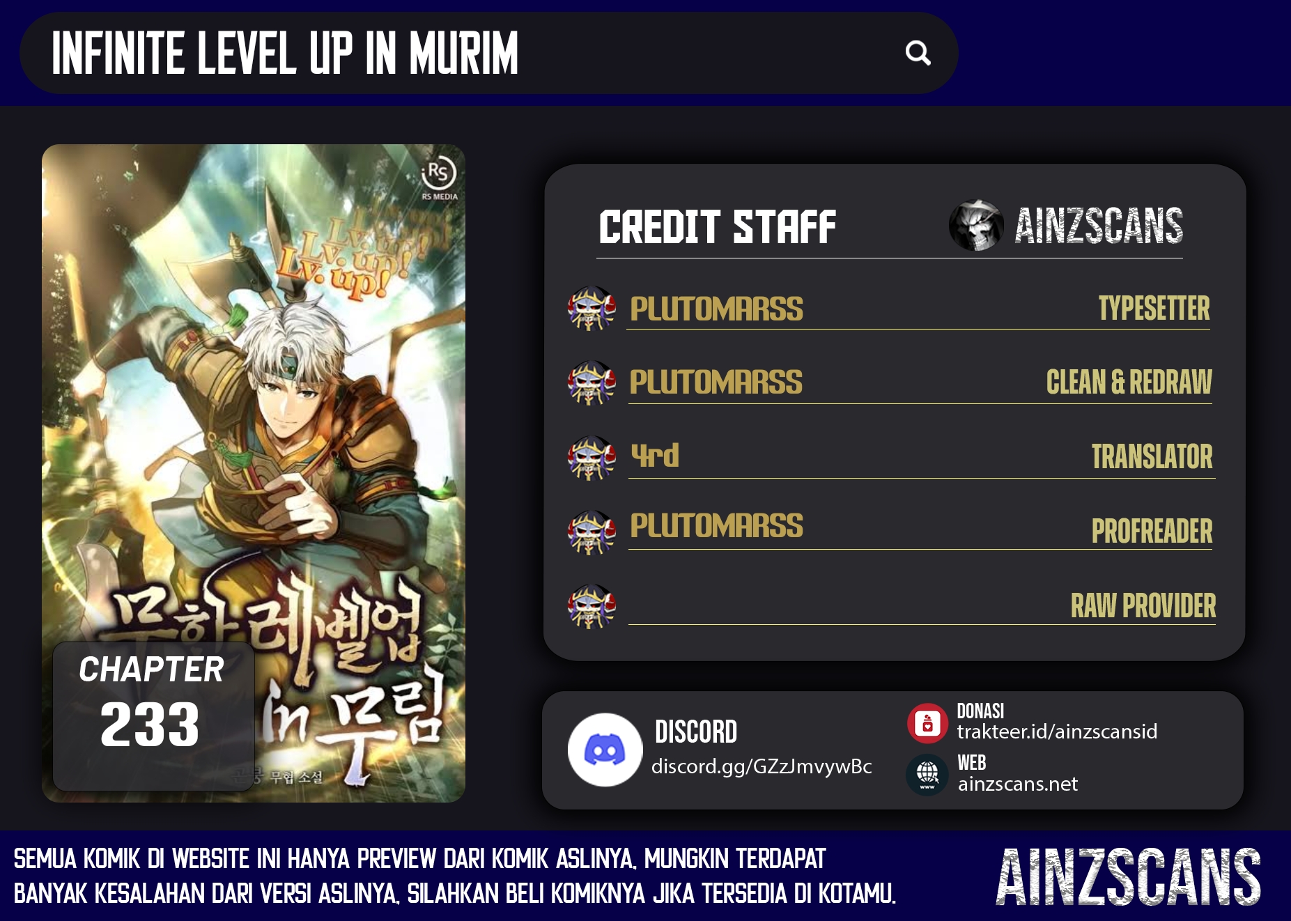 Baca Komik Infinite Level Up in Murim Chapter 233 Gambar 1