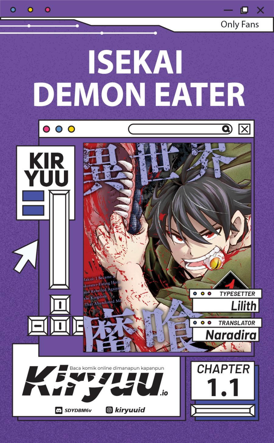 Baca Komik Isekai Demon Eater – I Became a Monster Eating Hero and Rebelled Against the Kingdom That Abandoned Me Chapter 1.1 Gambar 1