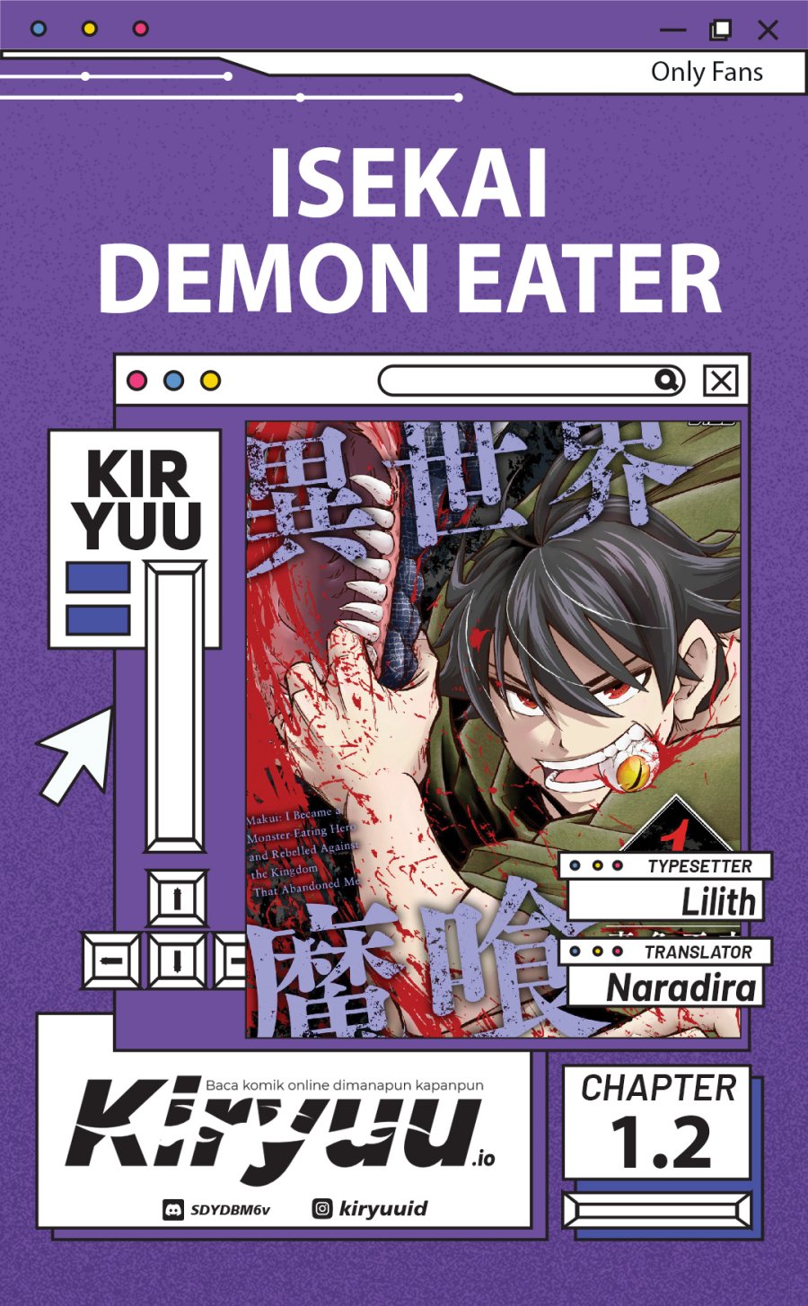 Baca Komik Isekai Demon Eater – I Became a Monster Eating Hero and Rebelled Against the Kingdom That Abandoned Me Chapter 1.2 Gambar 1